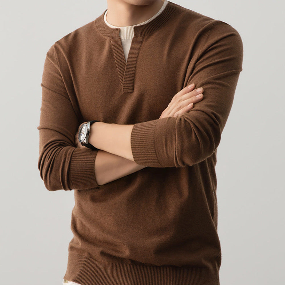 Mens Layered Look Sweater