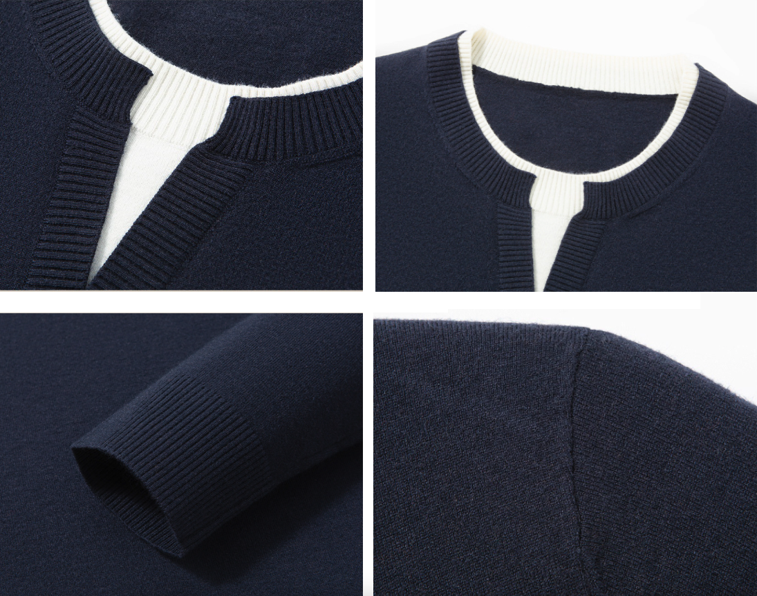 Mens Layered Look Sweater