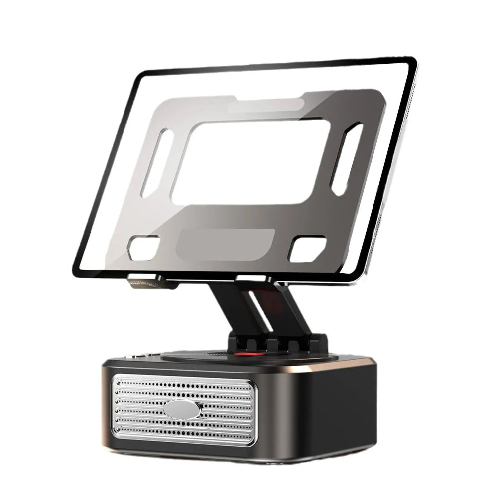 Rotating Stereo Speaker Desk Mount Holder with Bluetooth