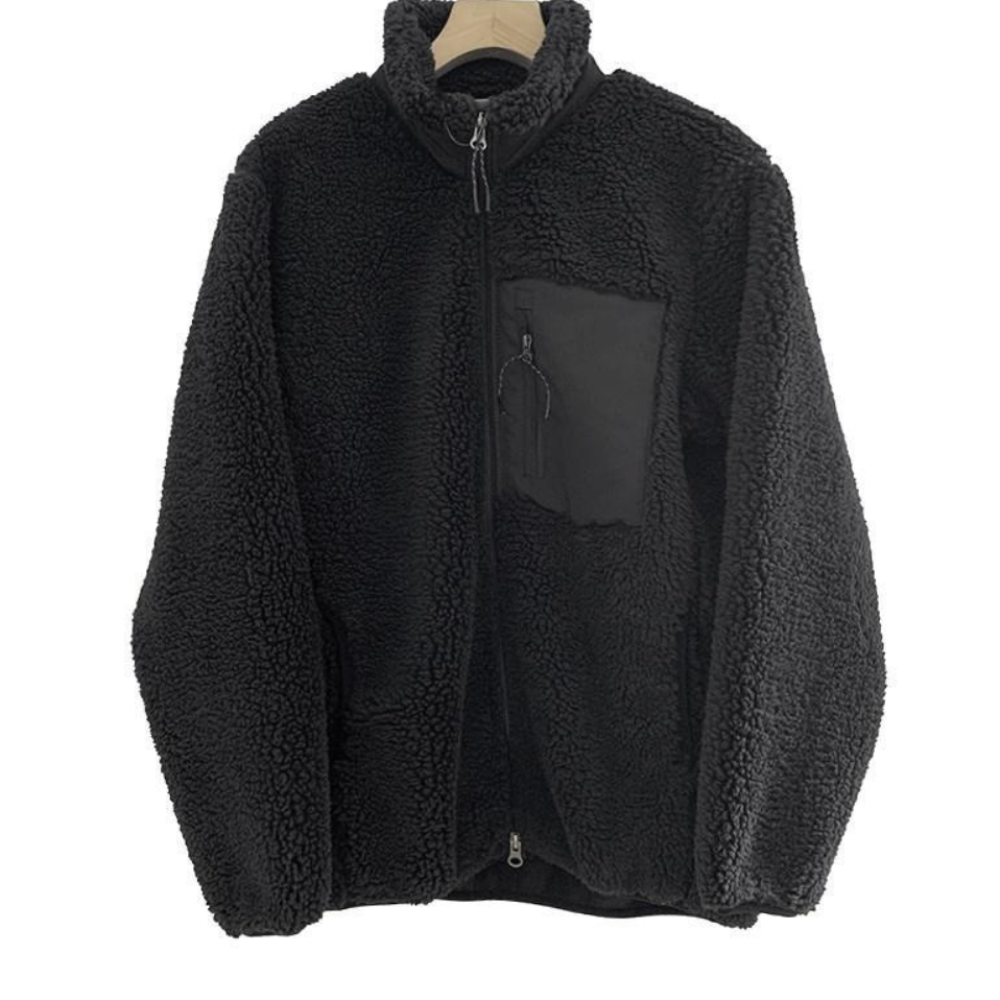 Womens Fluffy Fleece Jacket With Pockets