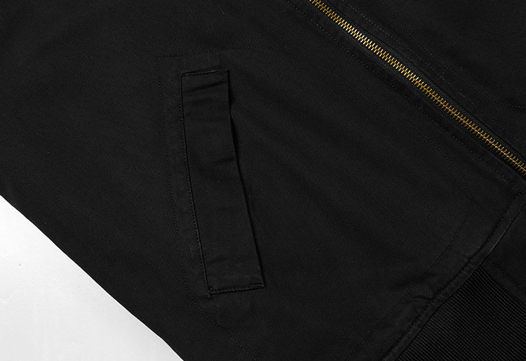 Mens Zipper Jacket With faux shearling Inner