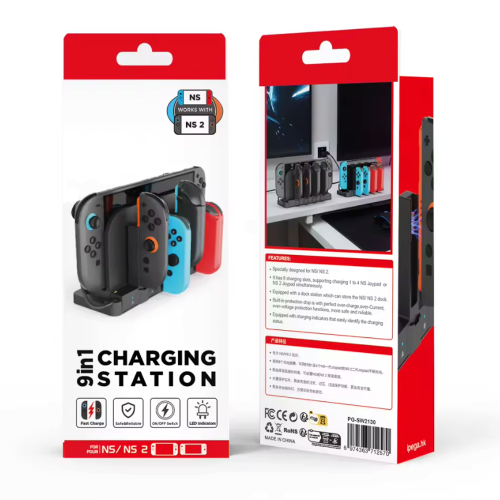 Magnetic Dual Charging Dock for N Switch Controllers
