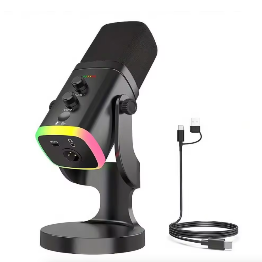 Dual-Mode RGB Dynamic Microphone