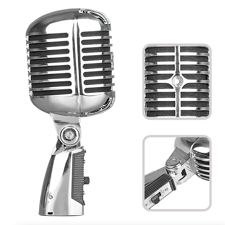 Vintage Classic Dynamic Vocal Microphone