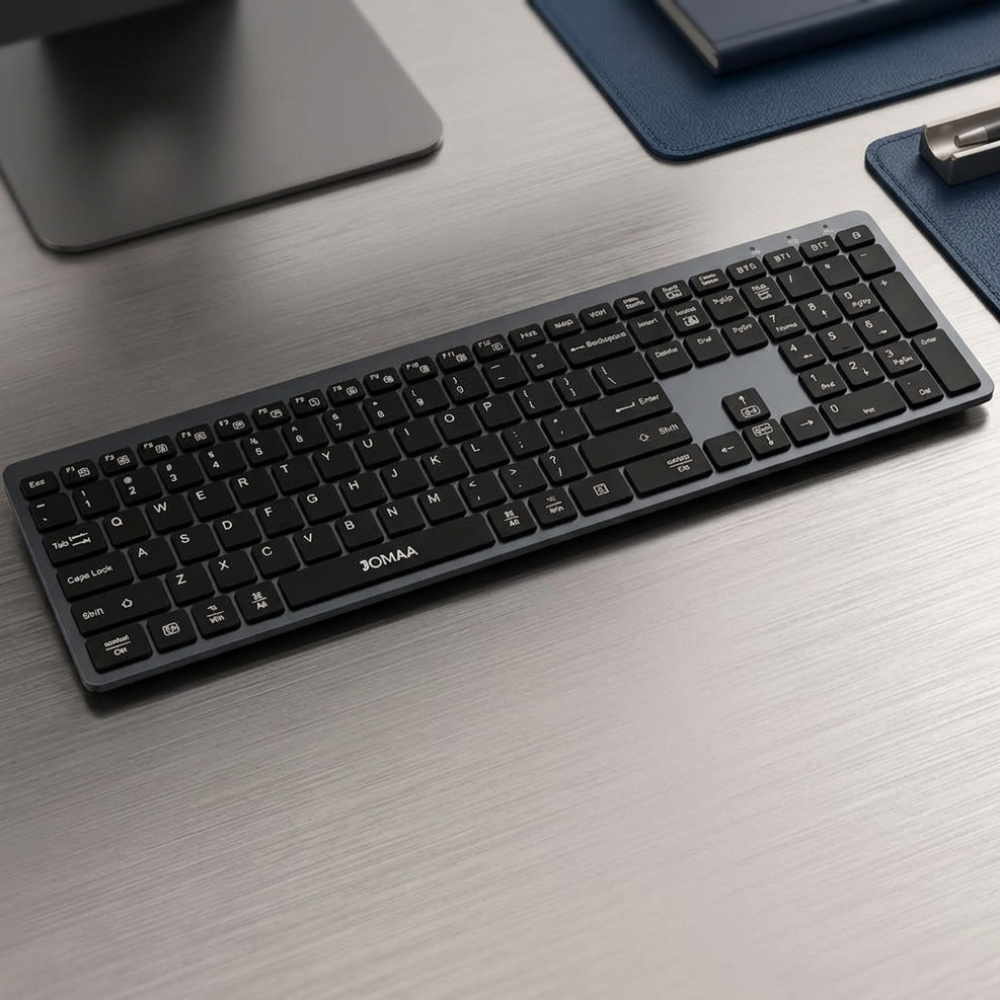 SlimGlow Elite – Ultra-Thin Full-Size Wireless Backlit Keyboard