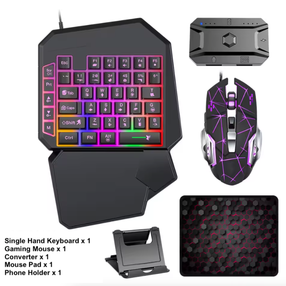 BattleGrip Pro: 5-in-1 One-Handed Gaming Controller Set