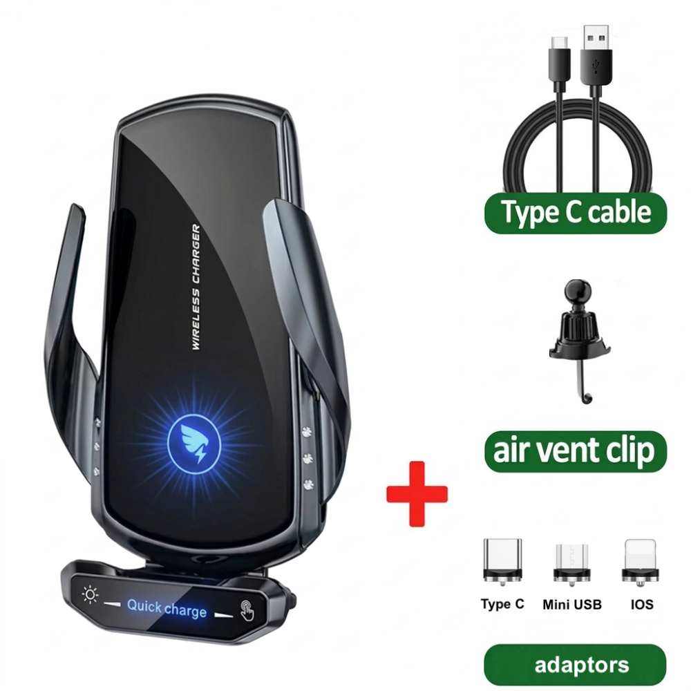 15W Magnetic Wireless Car Phone Charger Holder
