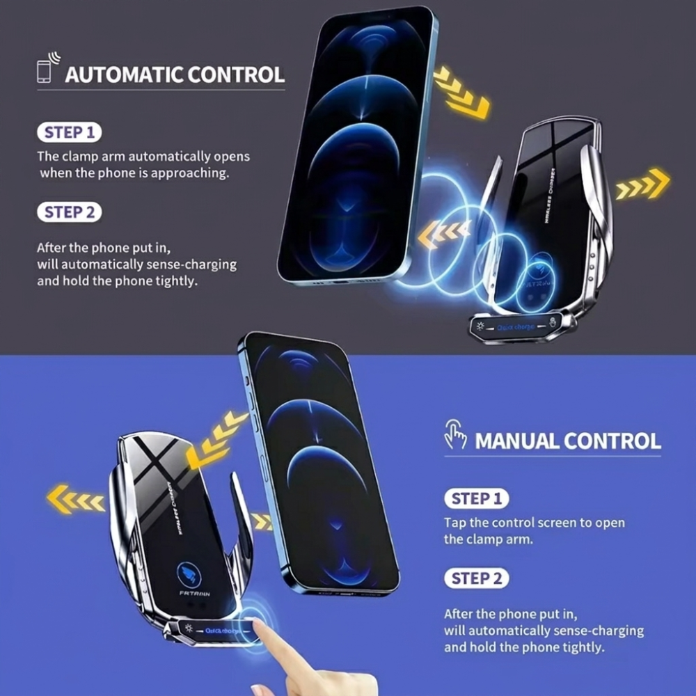 15W Magnetic Wireless Car Phone Charger Holder