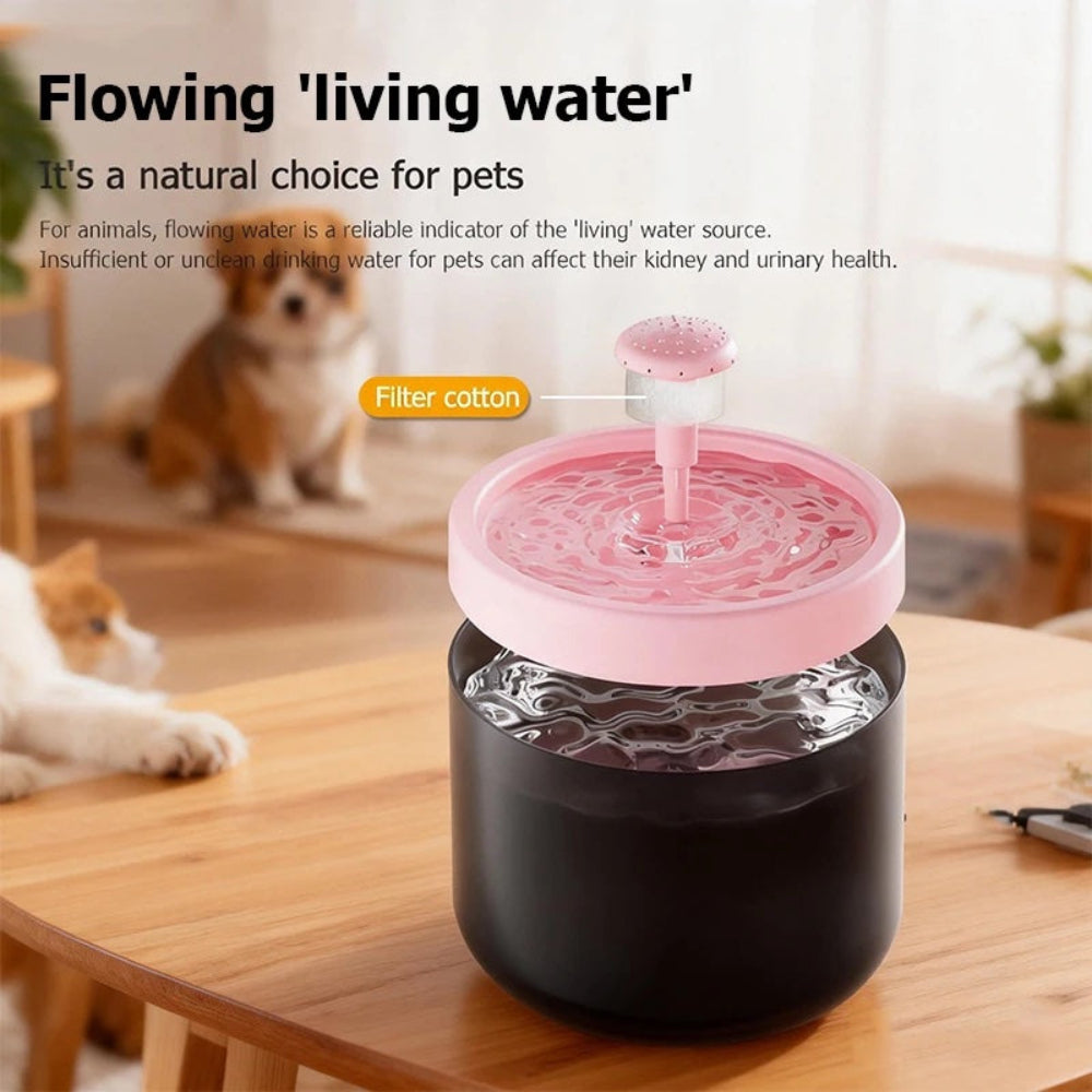 WhisperFlow Pet Fountain – 1.8L Quiet Hydration Station
