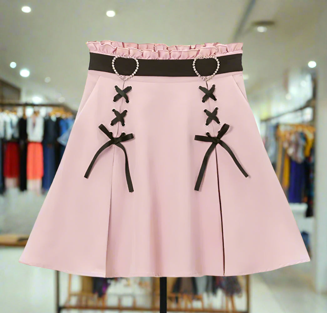 Anime Inspired High Waist Gothic Skirt