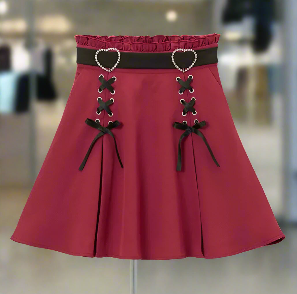 Anime Inspired High Waist Gothic Skirt
