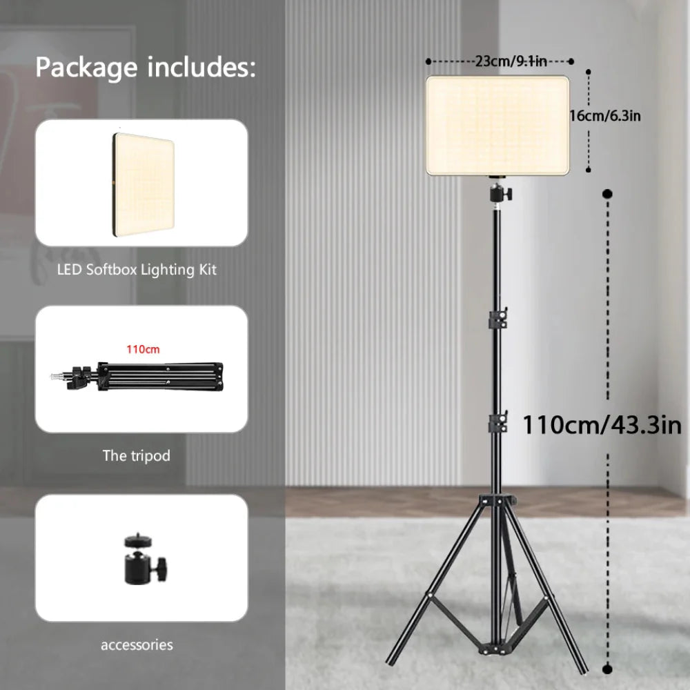 Onetify LED Studio Lamp with Tripod ( Buy 1 Get 1 Free)