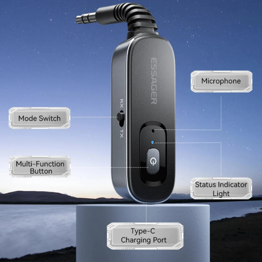 Bluetooth 5.1 Audio Receiver Connector