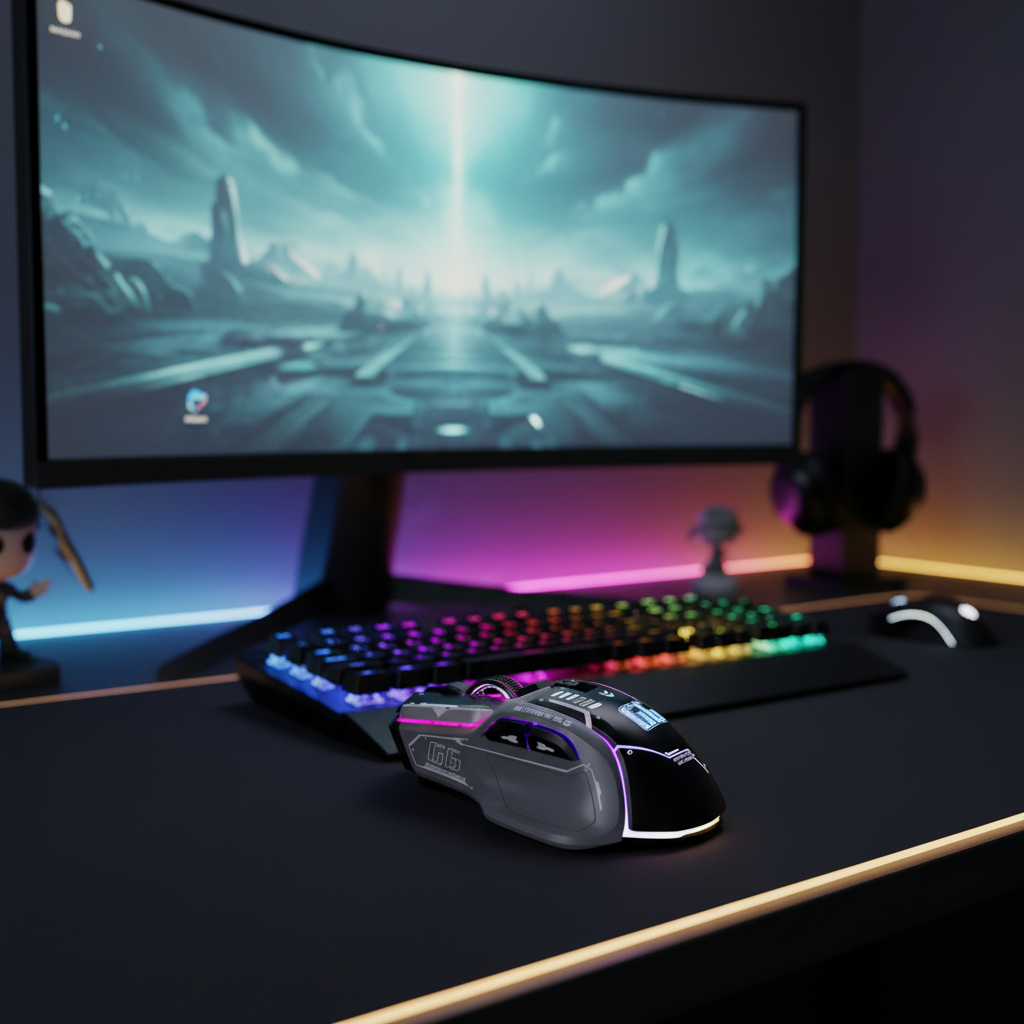 RGB USB Gaming Mouse in Black