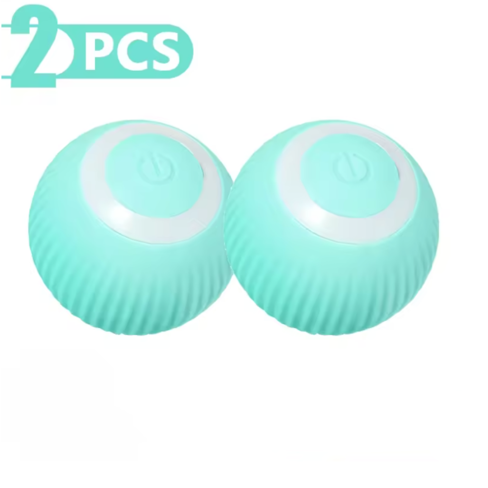 Electric Rolling Cat Toy Ball 2 PCS SET