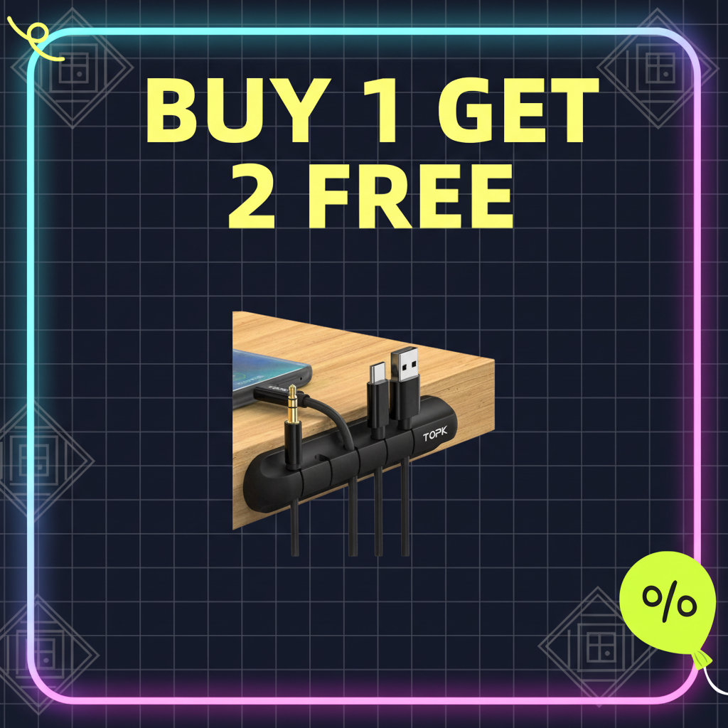 Buy 1 Get 2 Free! Universal USB Cable Organizer