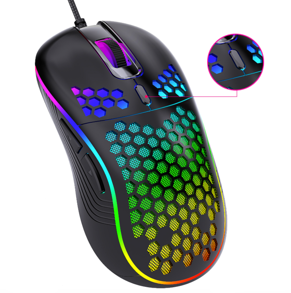 USB Wired Light Up Gaming Keyboard and Mouse Set