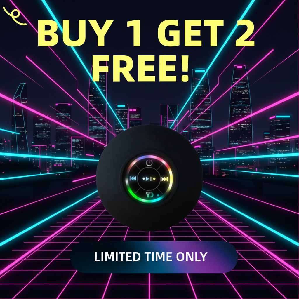 Buy 1 Get 2 Free! Water Resistant Bluetooth Speakers with Mic