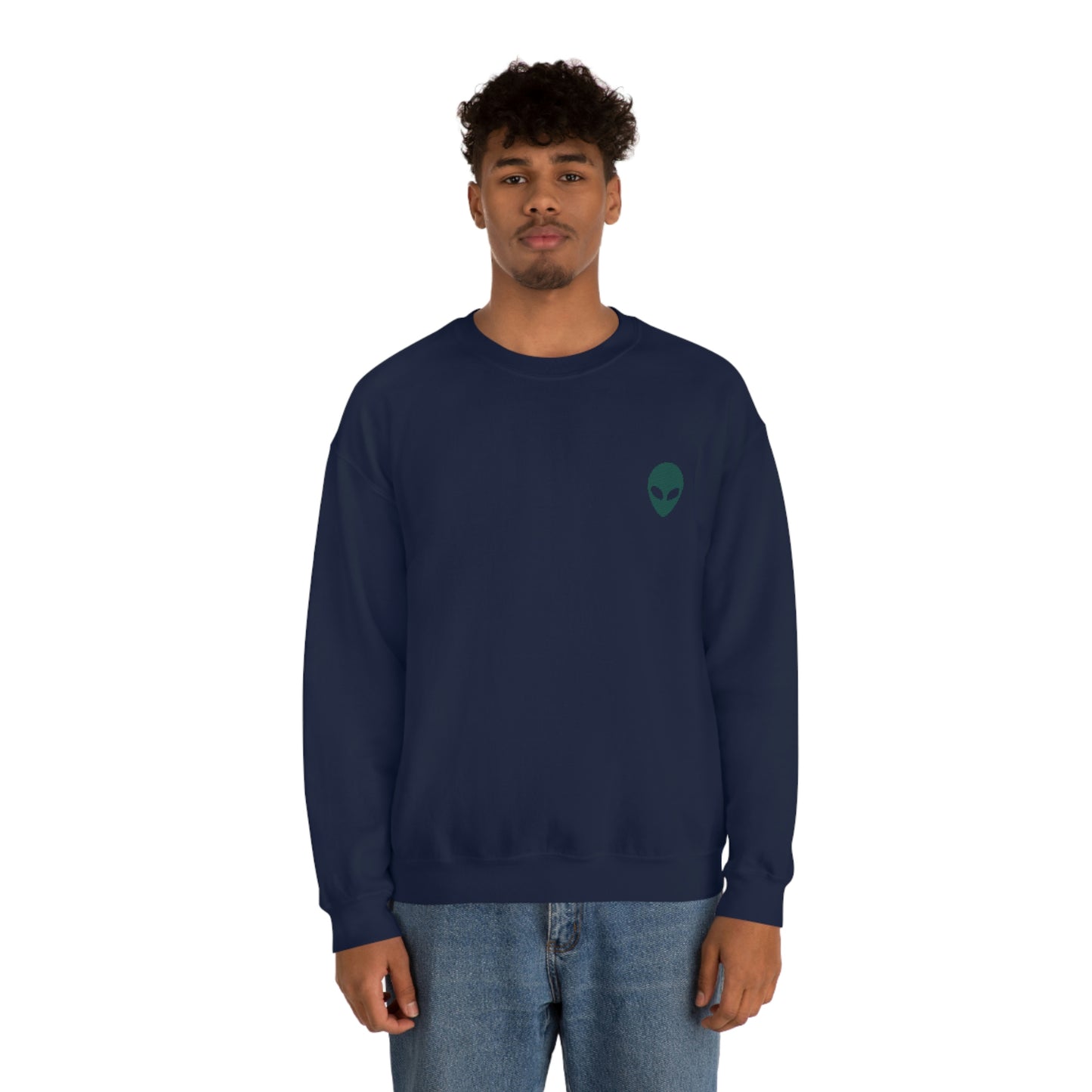 Alien Back Print Graphic Sweatshirt