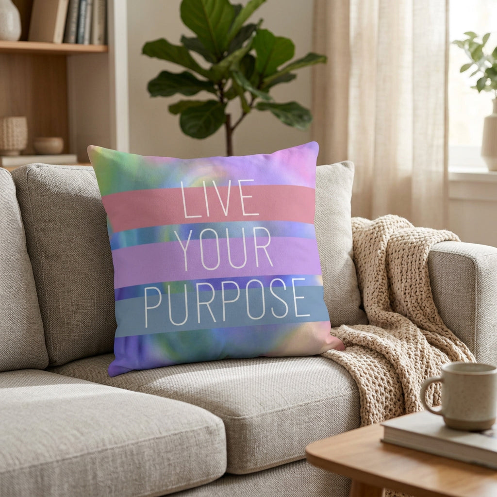 Live Your Purpose Cushion Home Decoration Accents - 4 Sizes