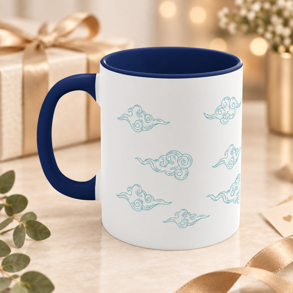 Contrasting Floating Clouds Coffee Tea Mug