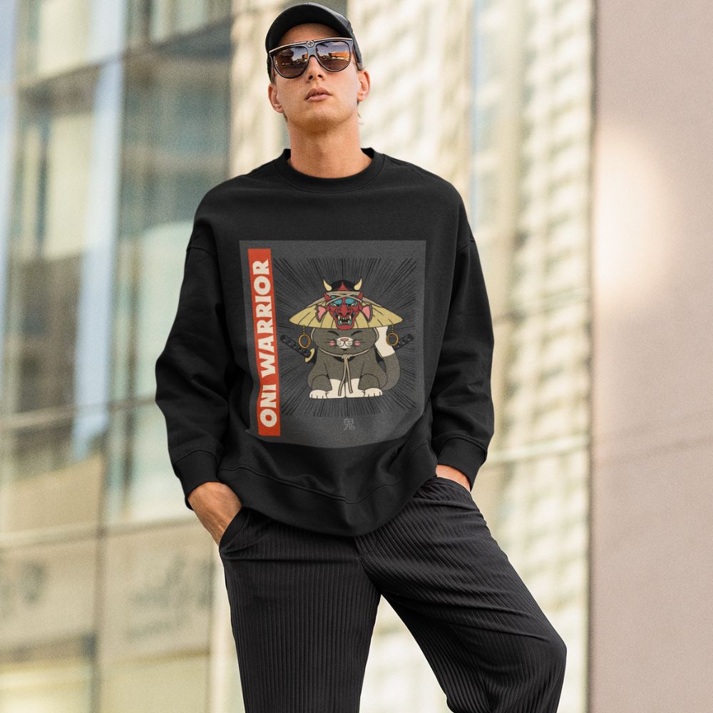 Mens Warrior Cat Sweatshirt