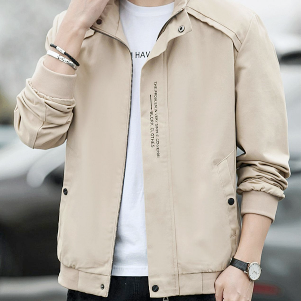 Mens High Collar Short Jacket
