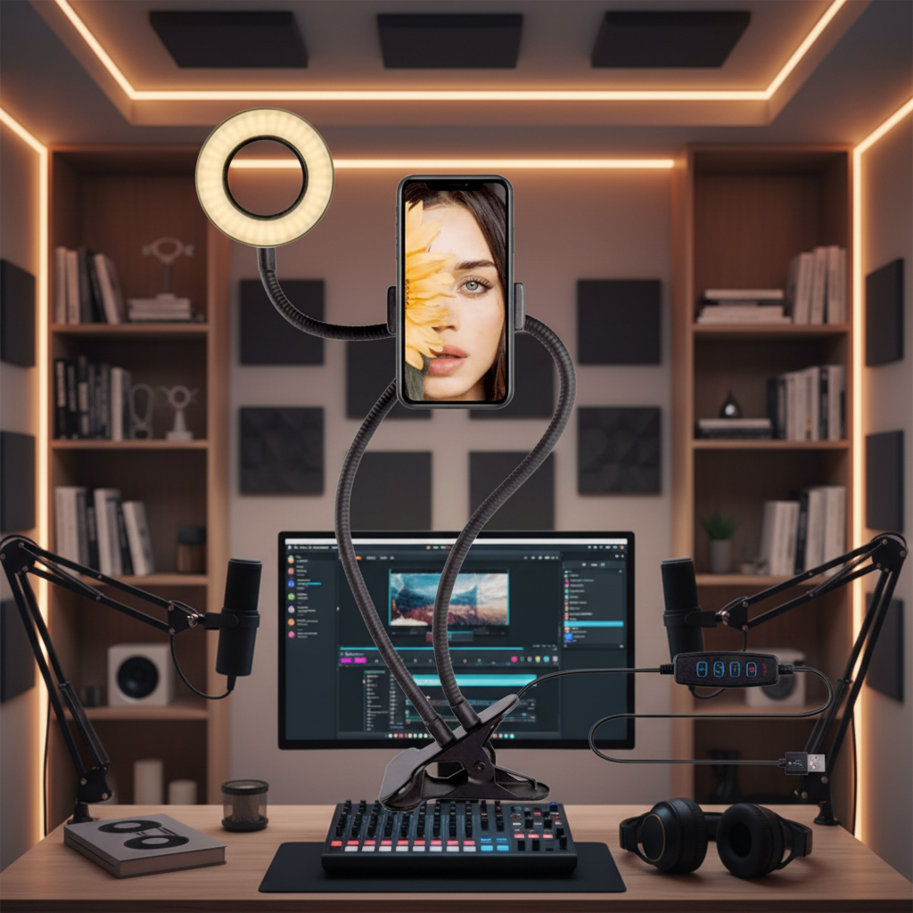LED Ring Light With Adjustable Stand
