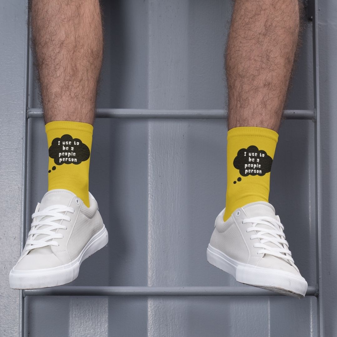 I Use To Be a People Person Funny Novelty Socks