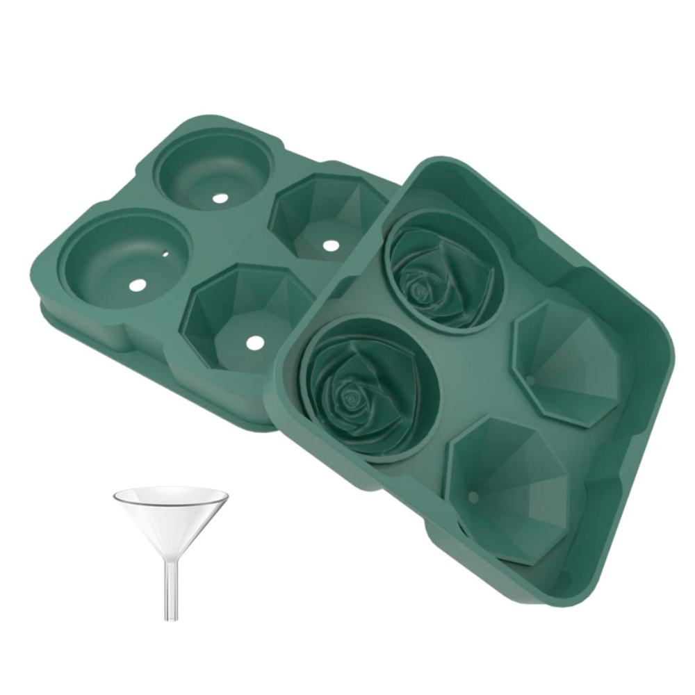 Rose Diamond Ice Cube Mold Maker