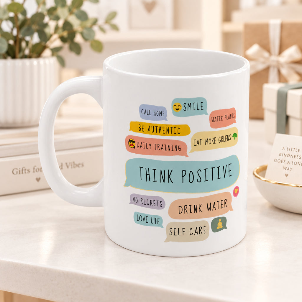 Think Positive Messages Theme Mug