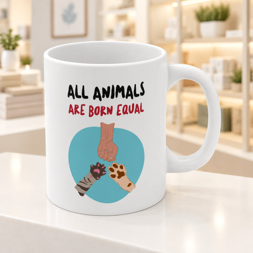 All Animals Are Born Equal Mug