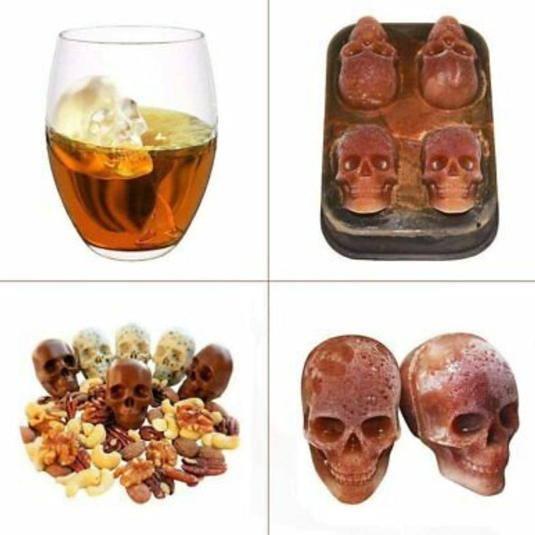 Buy 1 Get 2 Free | Skeleton Skull Shape Ice Cube Mold