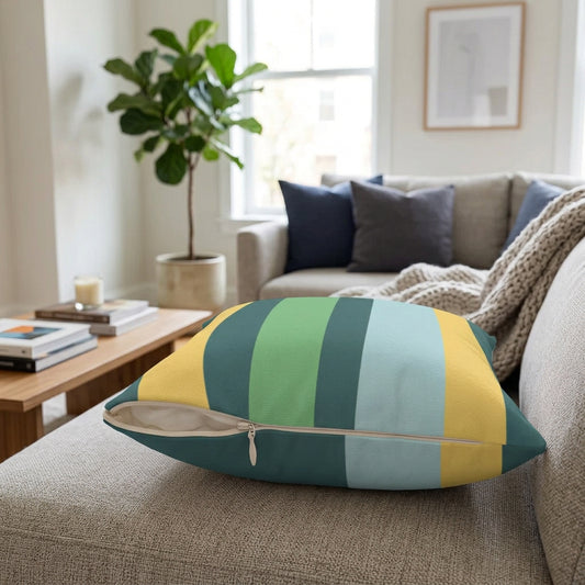 Color Block Green Cushion Home Decoration Accents - 4 Sizes