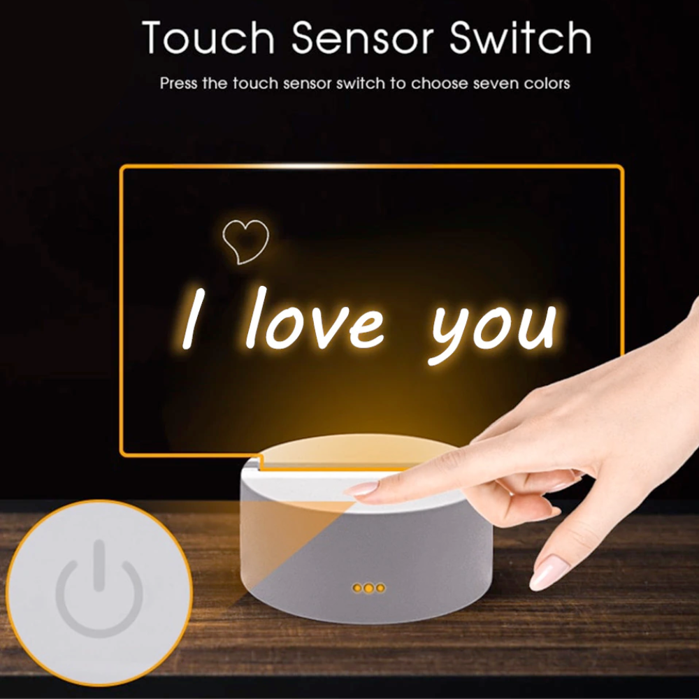 LED Night Light Calendar Board