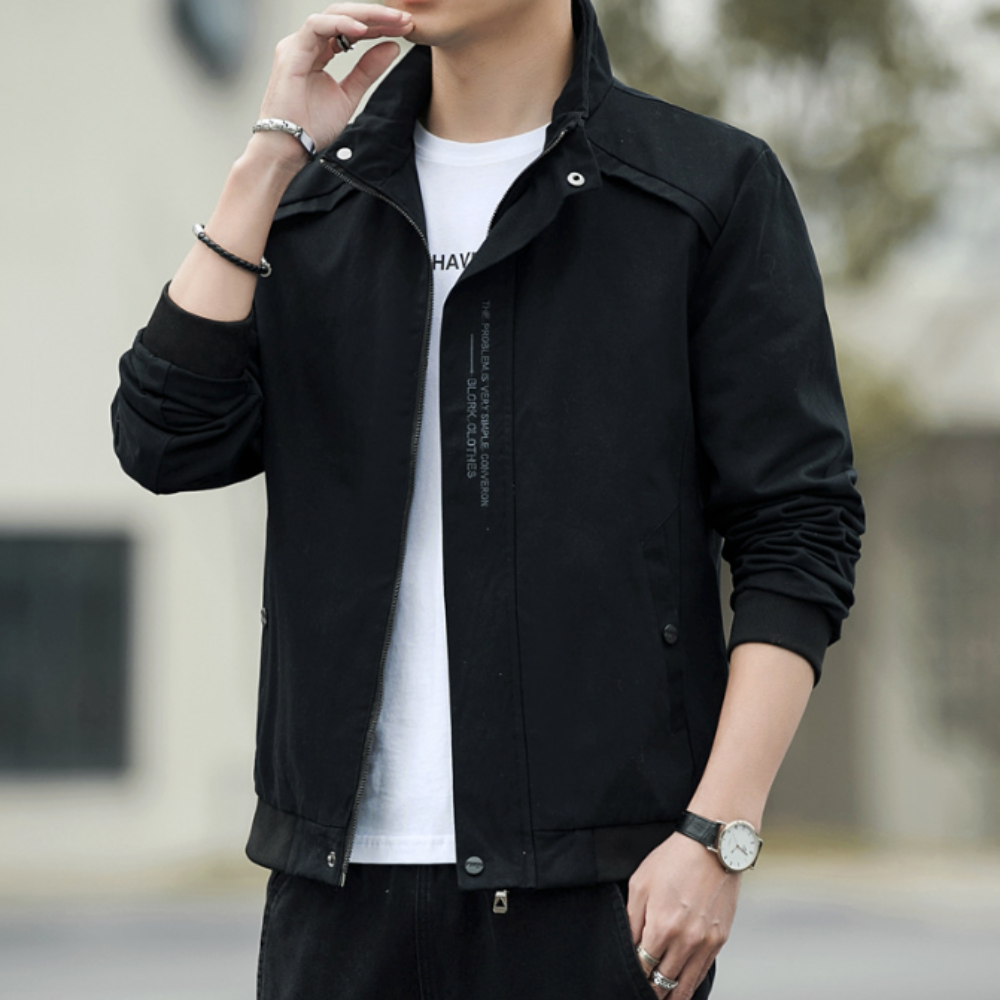 Mens High Collar Short Jacket