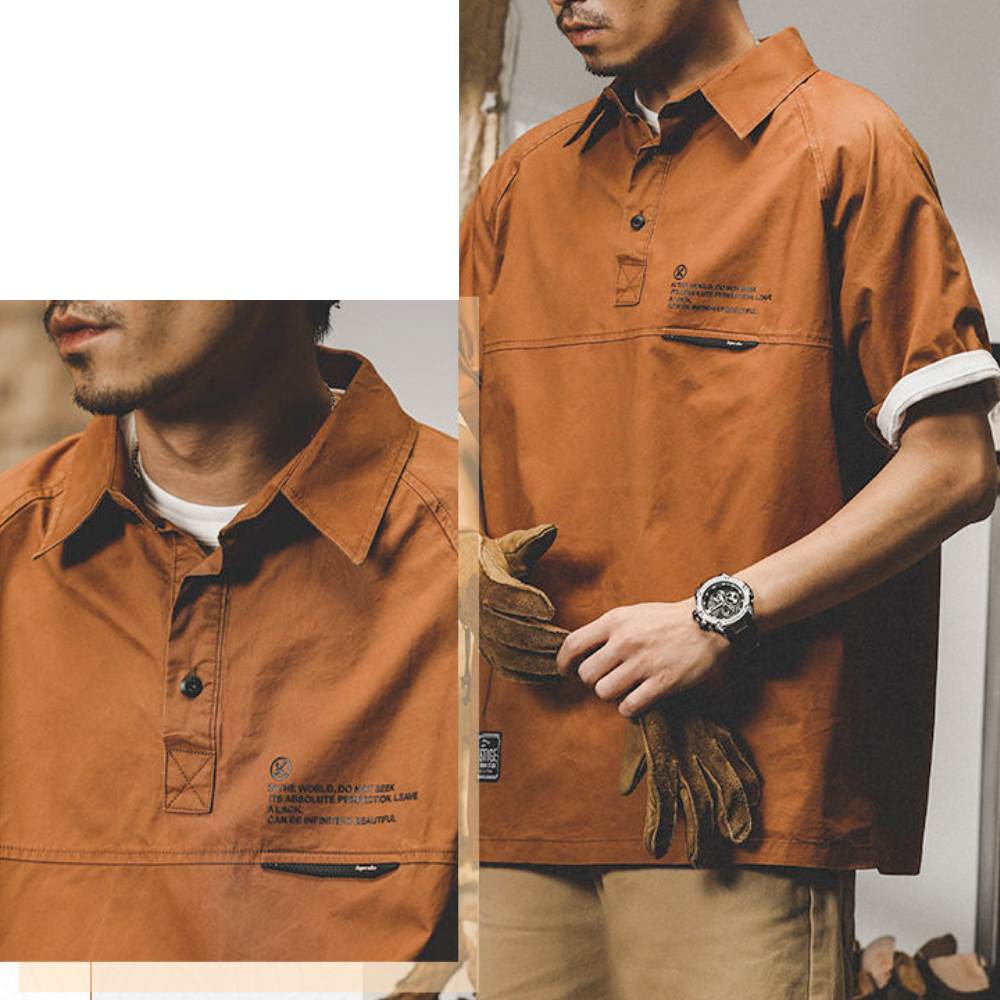 Men's Short Sleeve Popover Shirt