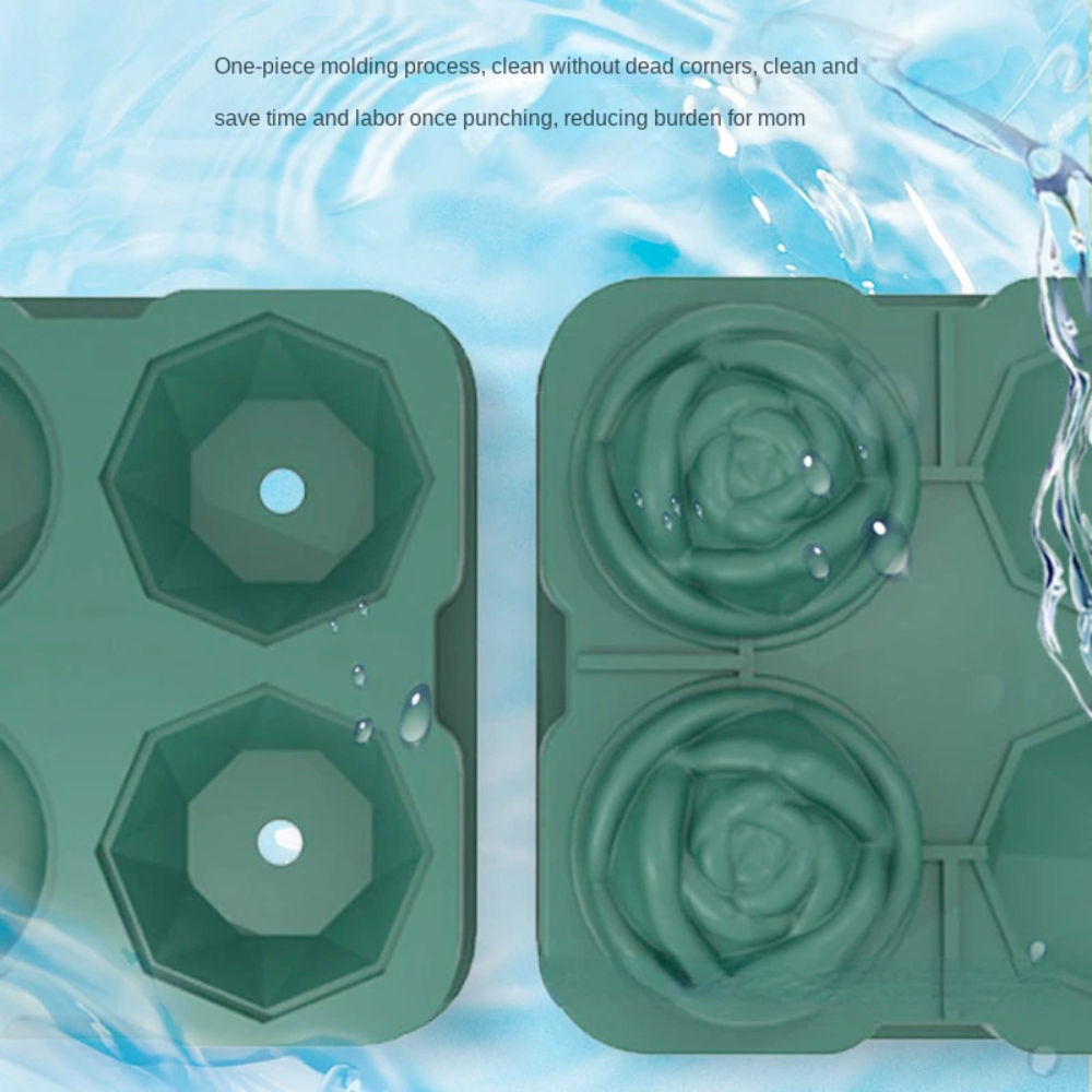 Rose Diamond Ice Cube Mold Maker