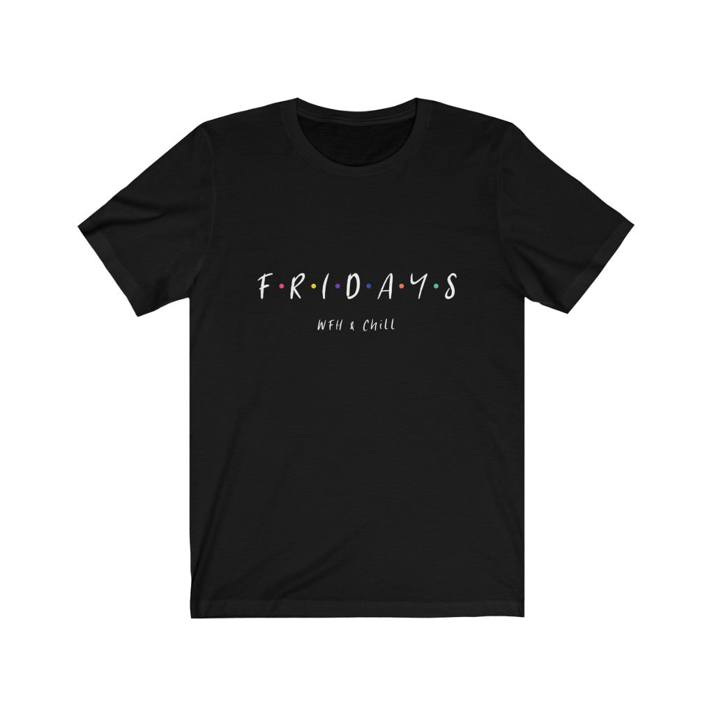 Womens Friday Work From Home & Chill Jersey Short Sleeve Tee
