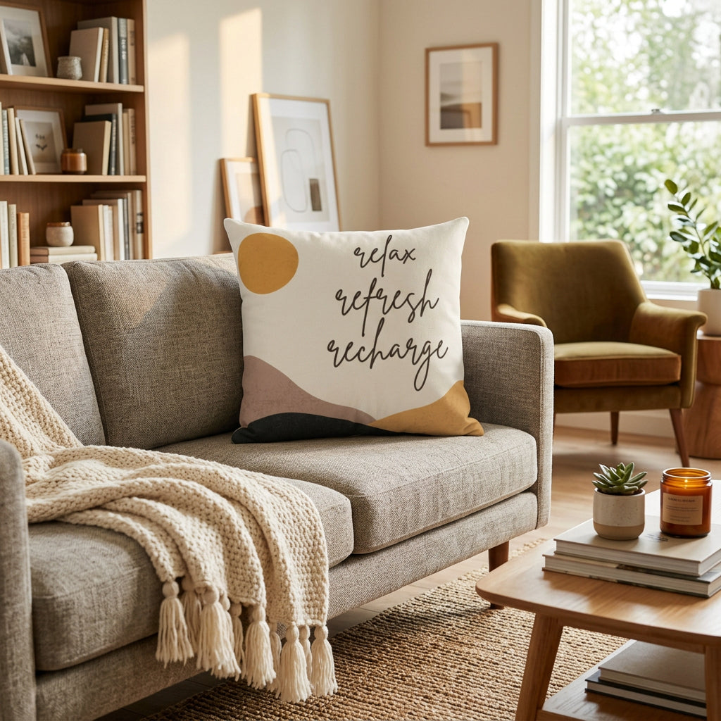 Relax, Refresh, Recharge Home Decoration Accents - 4 Sizes