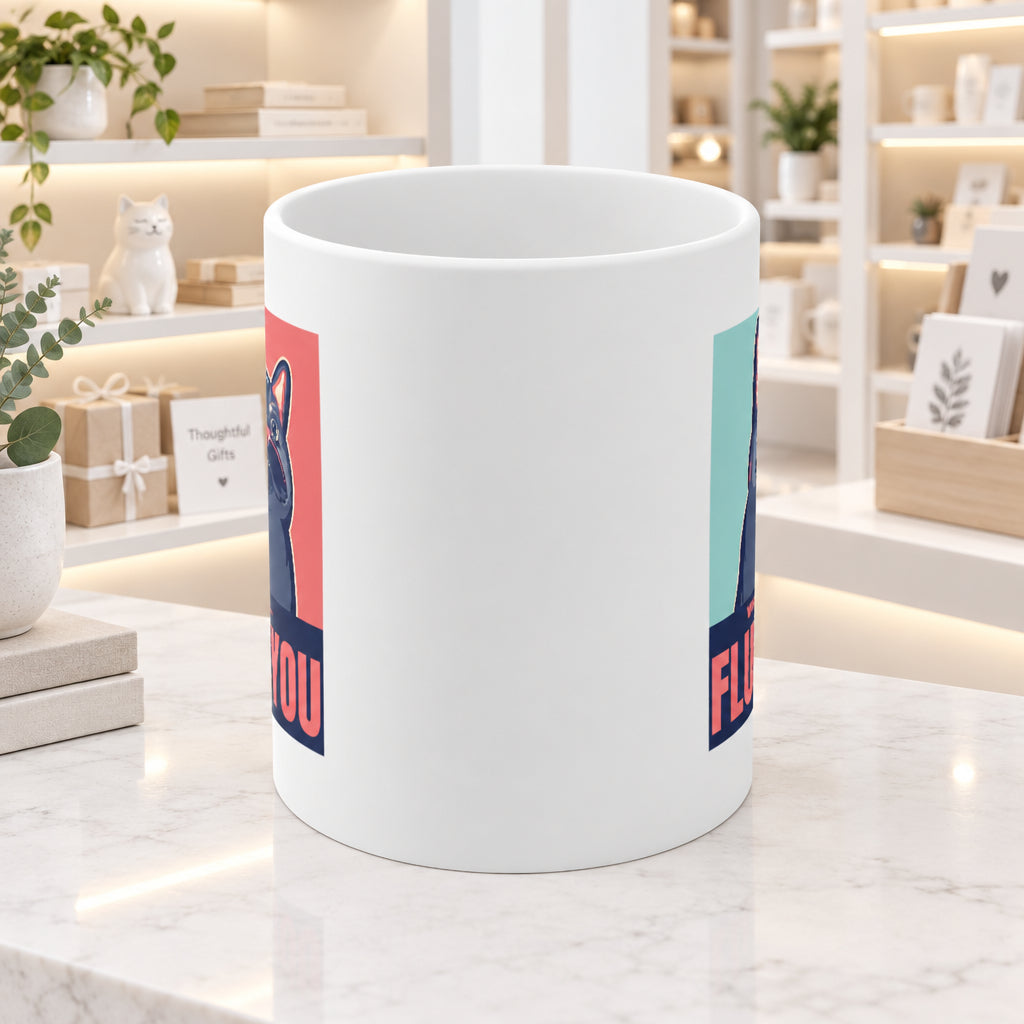 Funny Cat Fluff Mug