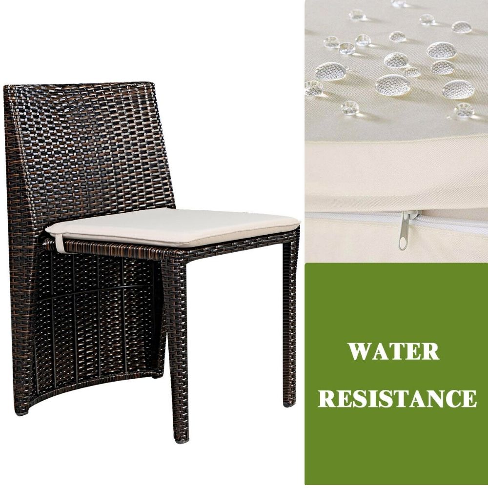 Outdoor Wicker Patio 3 Piece Furniture Set