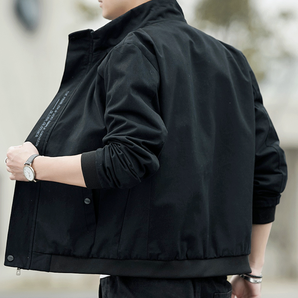 Mens High Collar Short Jacket