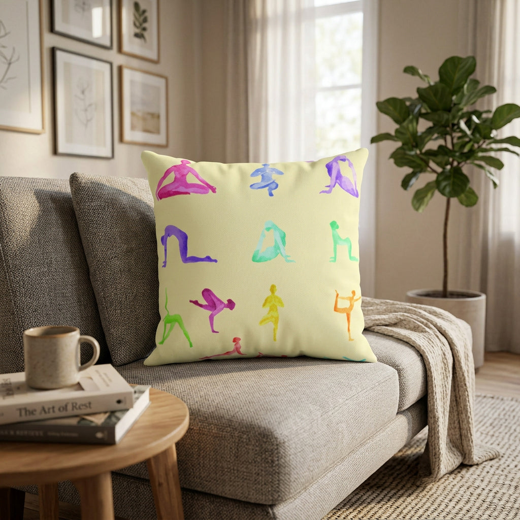 Yoga Sanctuary Square Pillow - 4 Sizes