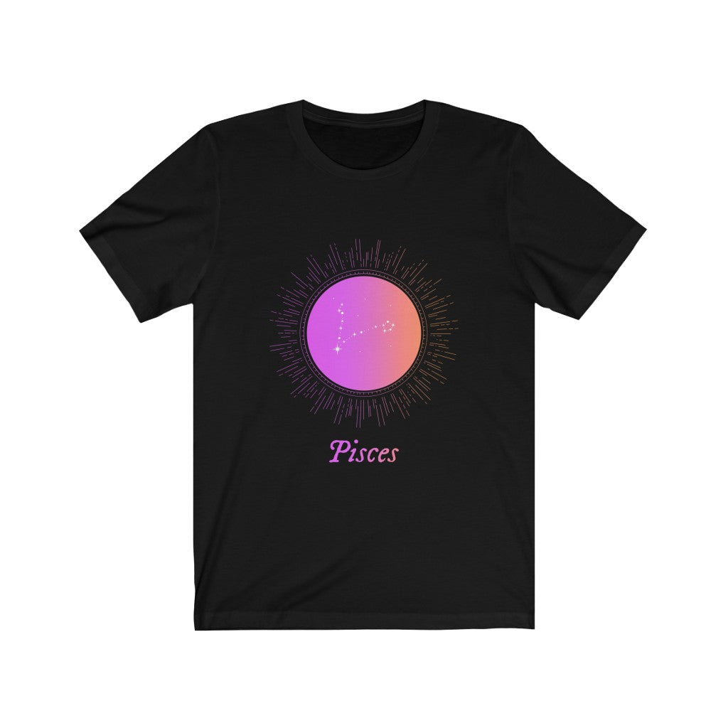 Womens PISCES Gradient Zodiac T-Shirt