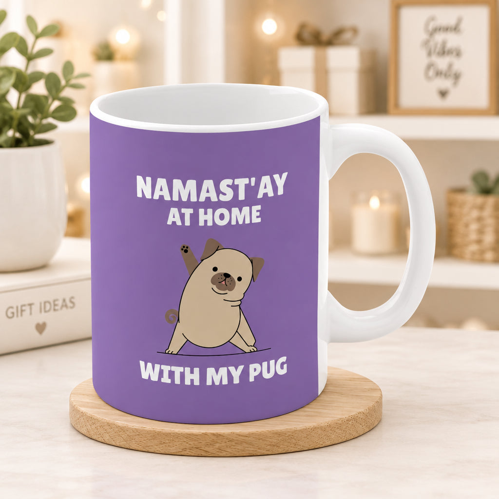 Namast'ay Home with My Pug Mug