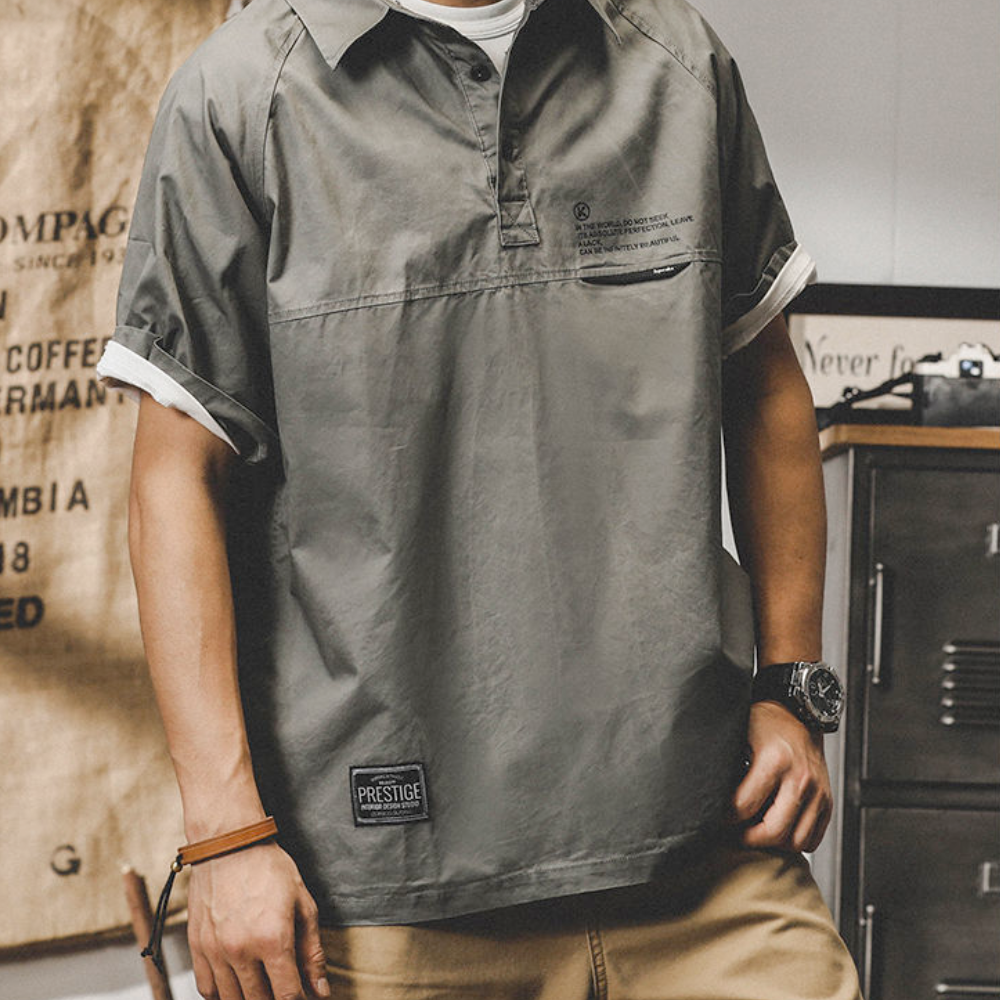 Men's Short Sleeve Popover Shirt