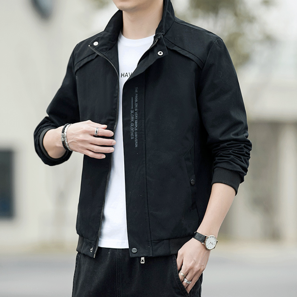 Mens High Collar Short Jacket