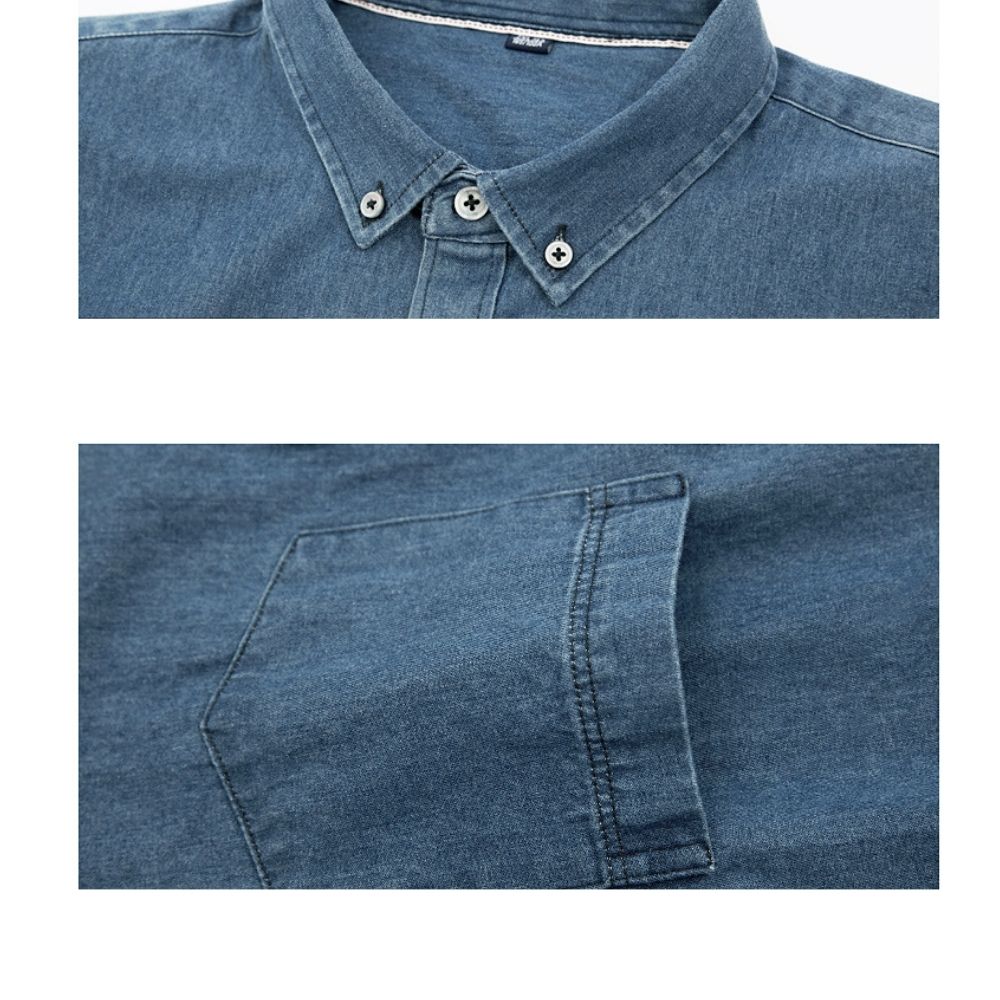 Mens Relaxed Fit Denim Shirt