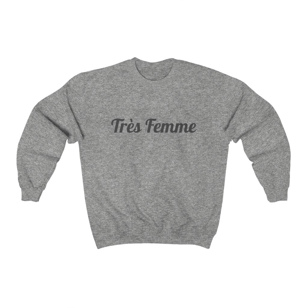 Womens Logo Tre Femme Crewneck Sweatshirt
